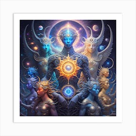 The Celestial Assembly Art Print