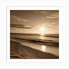 Photograph - Sunset On The Beach 3 Art Print