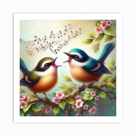 The Birds Chirping Art Print