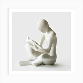 Man Reading A Book 2 Art Print