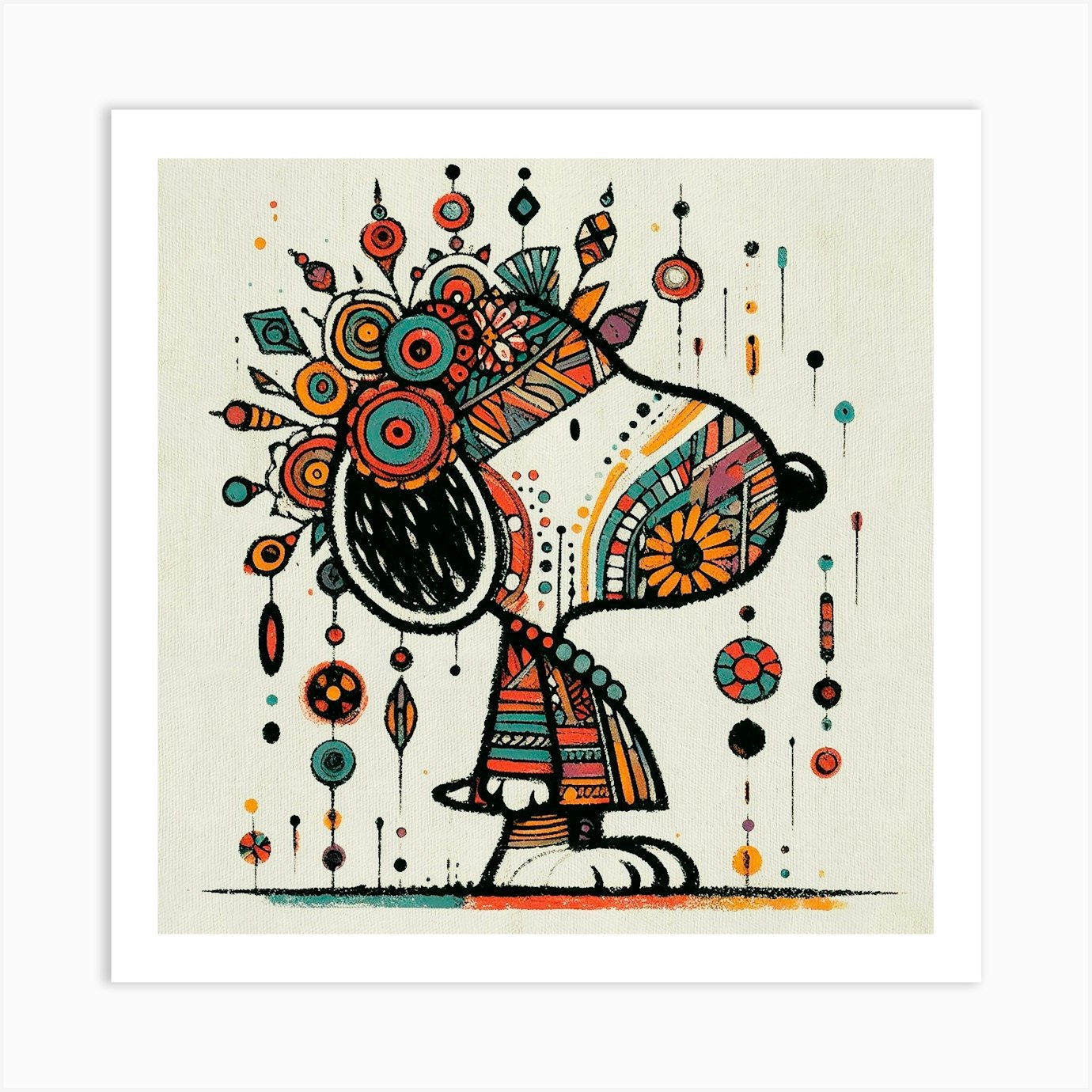 Snoopy Timeless 01 Art Print by Fernando Vieira
