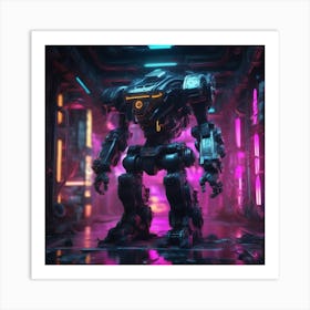 Futuristic Robot 61 Art Print