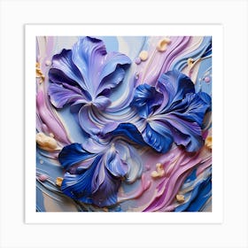 Abstract Flower Painting 3 Art Print