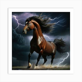 Lightning Horse 25 Art Print