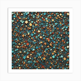 Mosaic Tile Background 3 Art Print