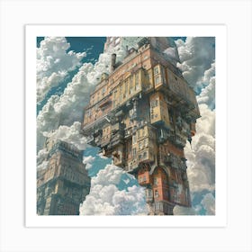 City In The Clouds 1 Art Print