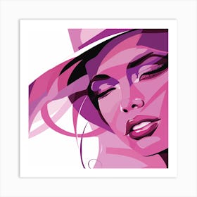 Portrait Of A Woman In A Hat 4 Art Print