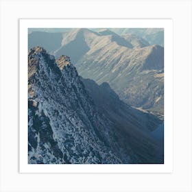 Mountain Lake Valley Wallpaper 1024x1024 Art Print