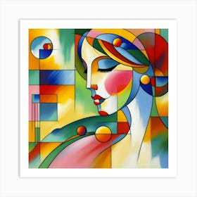 Abstract Of A Woman 21 Art Print