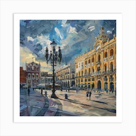 Plaza De Las Palmas Art Print