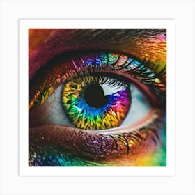 Rainbow Eye 4 Art Print