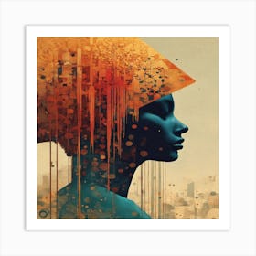 Portrait Of A Woman Art Print