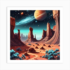 Desert Landscape Art Print