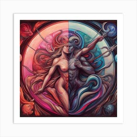 Venus And Jupiter 1 Art Print