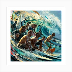 'Surfing' 1 Art Print