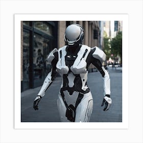 Futuristic Woman 48 Art Print