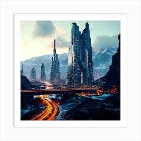 Futuristic City Art Print