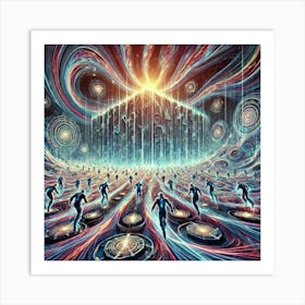 A Mesmerizing Depiction Of Temporal Distortion Fie Art Print