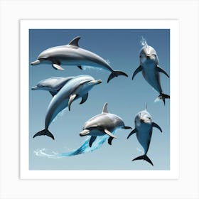 Dolphins 1 Art Print