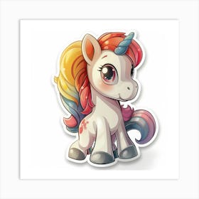 Unicorn Sticker 148 Art Print