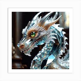 Saturn Dragon Art Print