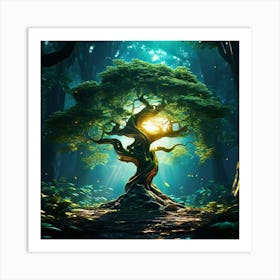 Tree In The Forest 1 Art Print