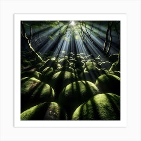 Mossy Forest Art Print