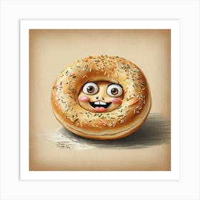 Bagel 4 Art Print