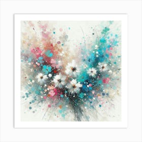 Flowers In The Air Art Print