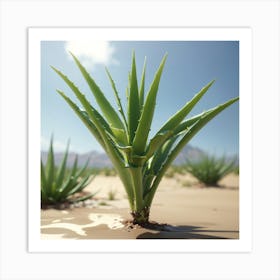 Aloe Vera Art Print