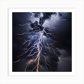 Lightning Strike Art Print