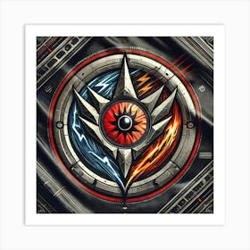 A Futuristic Flag Design Representing The Jovian S 1 Art Print