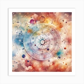 Astrology Star Chart 1 Art Print