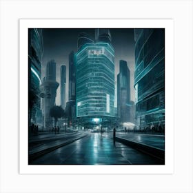 Futuristic Cityscape 9 Art Print