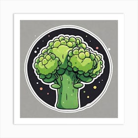 Broccoli In Space Art Print