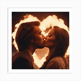 Love on Fire Art Print