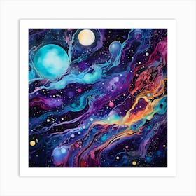 Galaxy Painting 3 Art Print