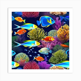 Fishes In The Sea Art Print