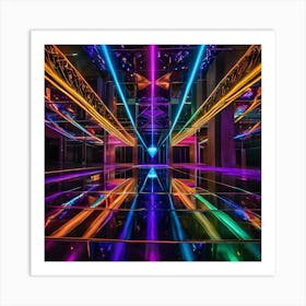 Neon Glow In The Dark Art Print