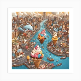 Ice Cream World Art Print