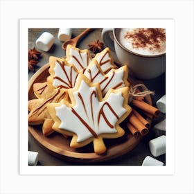 Maple sugar cookiesOn A Plate Art Print