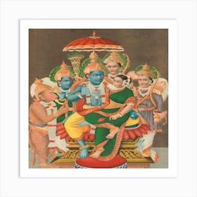 Rampanchayatam (Ram’S Assembly) Art Print