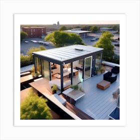 Modern Roof Top Living Art Print