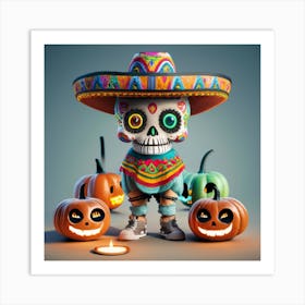 Day Of The Dead 2 Art Print