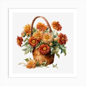 Chrysanthemums Art Print