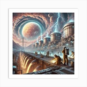 Venusian Enclave Power Plants Purpose Converted Art Print