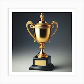 Golden Trophy Art Print