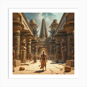 Egyptian Temple 1 Art Print