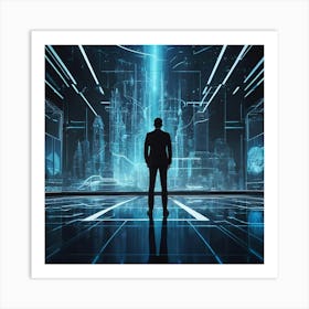 Futuristic Cityscape 19 Art Print