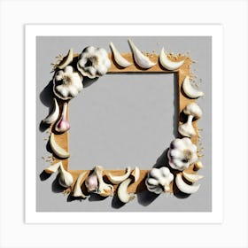 Garlic Frame Art Print